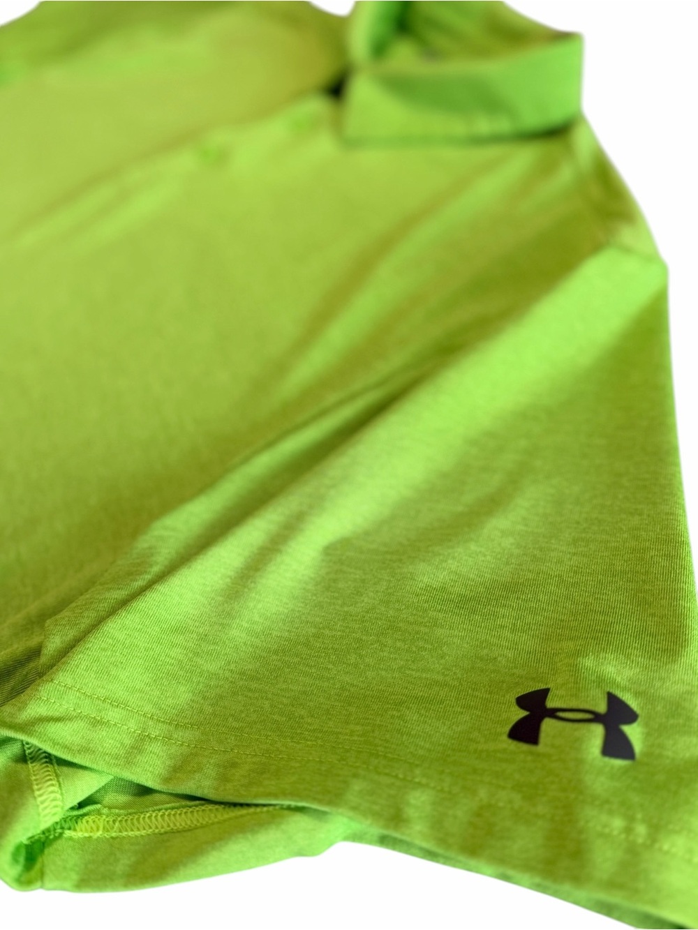 Super Nice 90s y2k style Golf polo Under Armour HeatGear Men's 2XL moisture wick - Picture 3 of 6